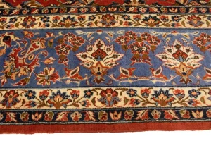 Semi Antique Orange-red Classic 9X13 Najafabad Persian Rug