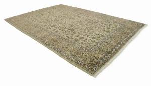 Beige Vintage Traditional 9X13 Kashan Persian Oriental Rug