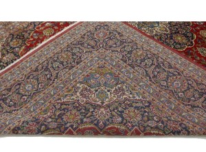 Semi Antique Red Traditional 10X14'5 Kashan Persian Rug