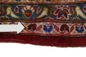 Semi Antique Red Traditional 10X14'5 Kashan Persian Rug