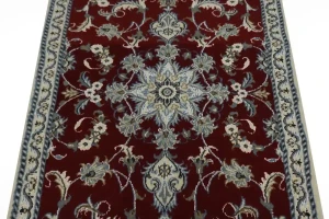 Red Traditional 3X5 Nain Kashmar Persian Rug