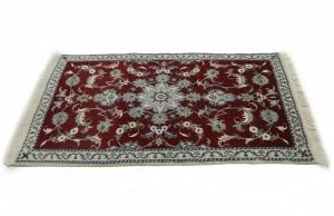 Red Traditional 3X5 Nain Kashmar Persian Rug