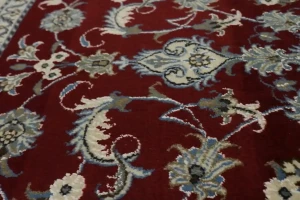 Red Traditional 3X5 Nain Kashmar Persian Rug