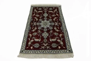 Red Traditional 3X5 Nain Kashmar Persian Rug