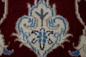 Red Traditional 3X5 Nain Kashmar Persian Rug