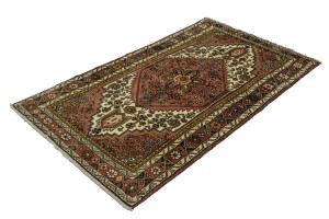 Semi Antique Tribal 3'8X6'5 Hamedan Persian Rug