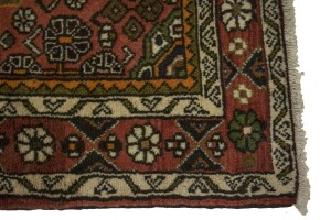 Semi Antique Tribal 3'8X6'5 Hamedan Persian Rug