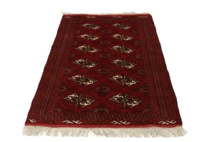 Red Tribal 3X5 Turkoman Persian Rug