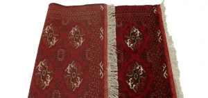 Red Tribal 3X5 Turkoman Persian Rug