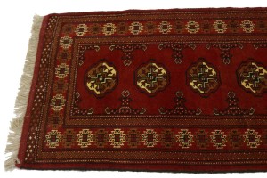 Red Tribal 3X10 Turkoman Persian Runner Rug