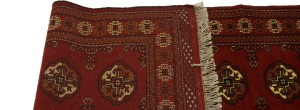 Red Tribal 3X10 Turkoman Persian Runner Rug