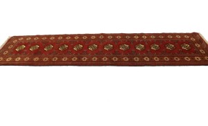Red Tribal 3X10 Turkoman Persian Runner Rug