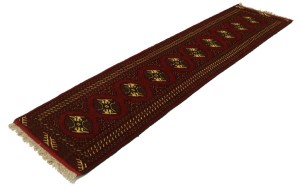 Red Tribal 2X10 Turkoman Persian Runner Rug