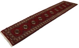 Red Tribal 2X10 Turkoman Persian Runner Rug