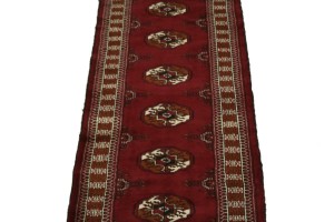Red Tribal 2X10 Turkoman Persian Runner Rug