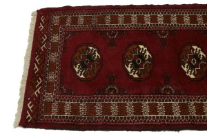 Red Tribal 2X10 Turkoman Persian Runner Rug