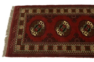 Red Tribal 3X10 Turkoman Persian Runner Rug