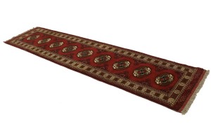 Red Tribal 3X10 Turkoman Persian Runner Rug
