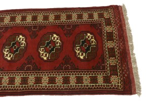 Red Tribal 3X10 Turkoman Persian Runner Rug