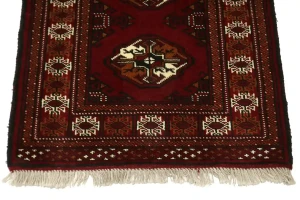 Red Tribal 3X10 Turkoman Persian Runner Rug
