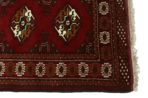 Red Tribal 3X10 Turkoman Persian Runner Rug