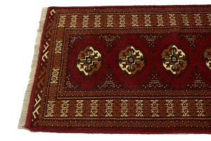 Red Tribal 2X10 Turkoman Persian Runner Rug