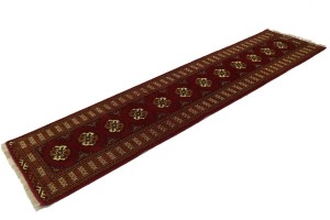 Red Tribal 2X10 Turkoman Persian Runner Rug