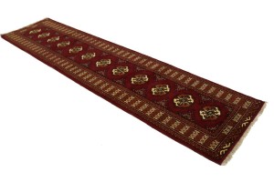 Red Tribal 2X10 Turkoman Persian Runner Rug