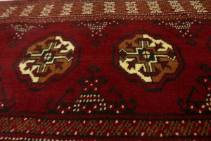 Red Tribal 2X10 Turkoman Persian Runner Rug