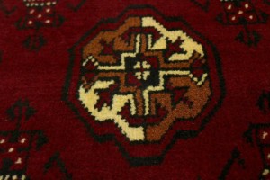 Red Tribal 2X10 Turkoman Persian Runner Rug