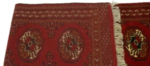 Red Tribal 2X9 Turkoman Persian Runner Rug
