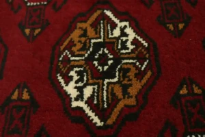 Red Tribal 3X10 Turkoman Persian Runner Rug