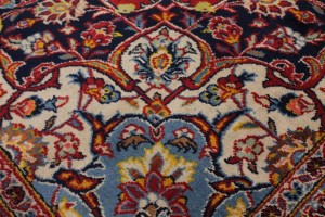Vintage Red Traditional 10X13 Kashan Persian Rug