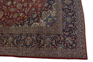 Vintage Red Traditional 10X13 Kashan Persian Rug