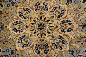 Dark Navy Vintage Traditional 11'6X17'4 Kashan Persian Oriental Rug