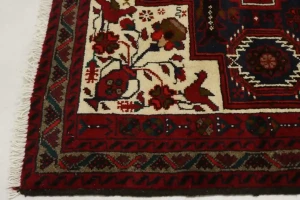 Vintage Red Tribal 3X6 Balouch Persian Rug
