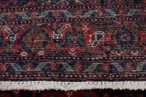 Vintage Red Geometric 4X5 Bidjar Persian Rug