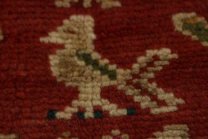 Semi Antique Red Tribal 3X5 Shiraz Persian Rug