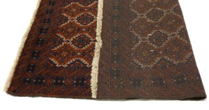 Dark Rust Tribal 3'2X5'5 Balouch Persian Rug