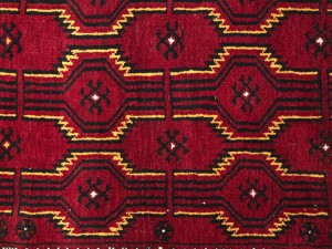 Red Vintage Tribal 3'6X6'5 Balouch Persian Oriental Rug