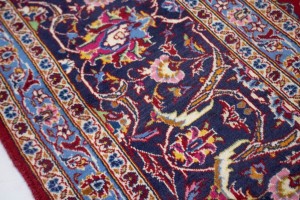 Vintage Red Traditional 10X13 Kashan Persian Rug