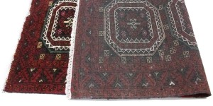 Vintage Red Tribal 3X6 Balouch Persian Rug