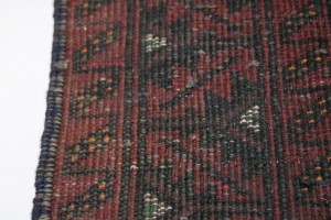 Vintage Red Tribal 3X6 Balouch Persian Rug