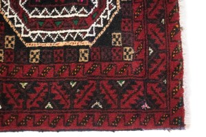 Vintage Red Tribal 3X6 Balouch Persian Rug