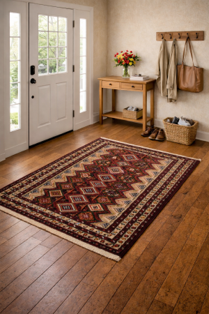 Vintage Beige Tribal 3' 5" x 7' Balouch Persian Rug