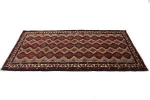 Vintage Beige Tribal 3'5X7 Balouch Persian Rug