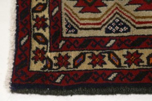Vintage Beige Tribal 3'5X7 Balouch Persian Rug