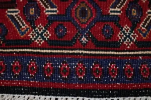 Vintage Geometric 4X5 Bidjar Persian Rug