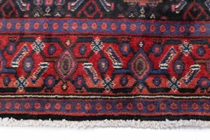 Vintage Geometric 4X5 Bidjar Persian Rug