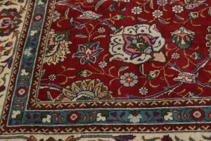 Vintage Red Classic 10X13 Tabriz Persian Rug